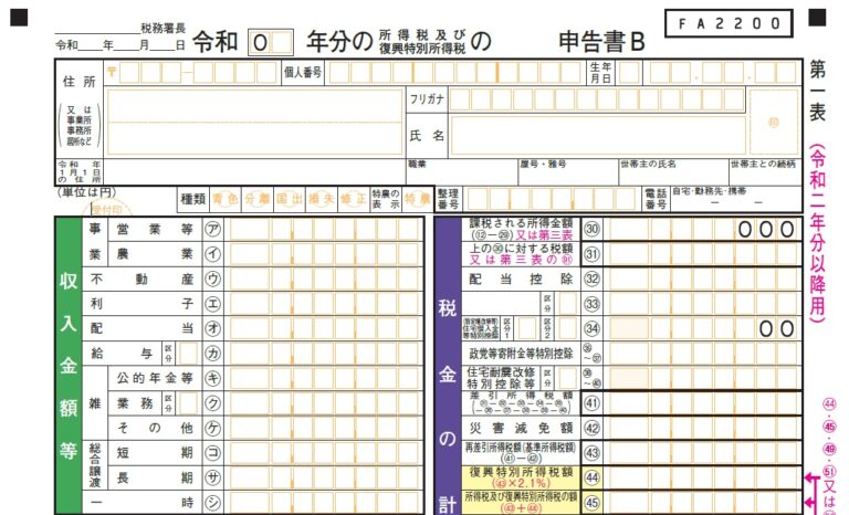 個人事業にかかる税金 その1